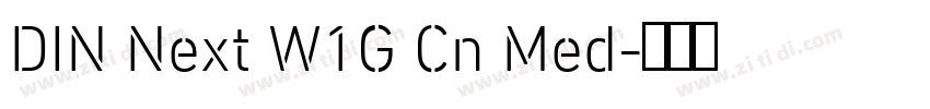 DIN Next W1G Cn Med字体转换